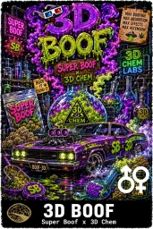 3D Boof Cannabis Seeds - Super Boof x 3D Chem - Seedlys USA