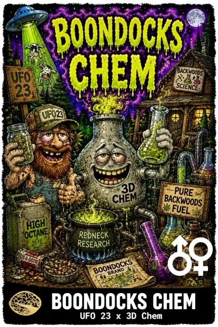Boondocks Chem Cannabis Seeds - UFO 23 x 3D Chem - Seedlys