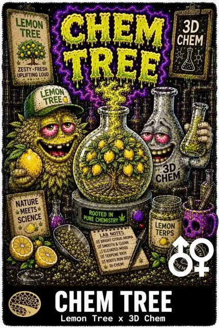Chem Tree Cannabis Seeds - Lemon Tree x 3D Chem - Seedlys USA