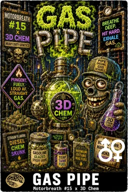 Gas Pipe Cannabis Seeds - Motorbreath #15 x 3D Chem - Seedlys