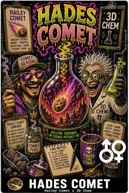Hades Comet Cannabis Seeds - Hailey Comet x 3D Chem - Seedlys USA