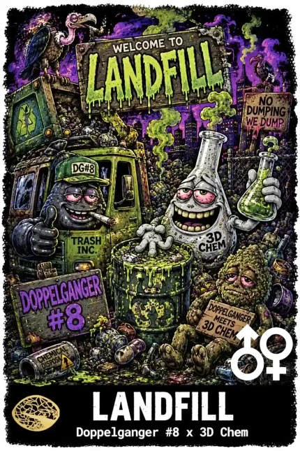 Landfill Cannabis Seeds - Doppleganger #8 x 3D Chem - Seedlys USA