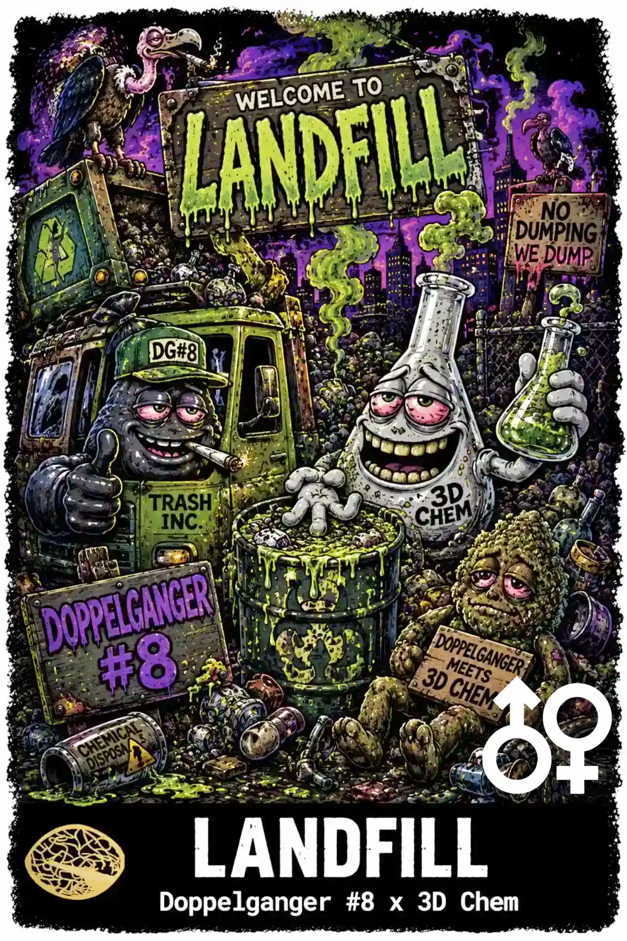 Landfill Cannabis Seeds - Doppleganger #8 x 3D Chem - Seedlys USA