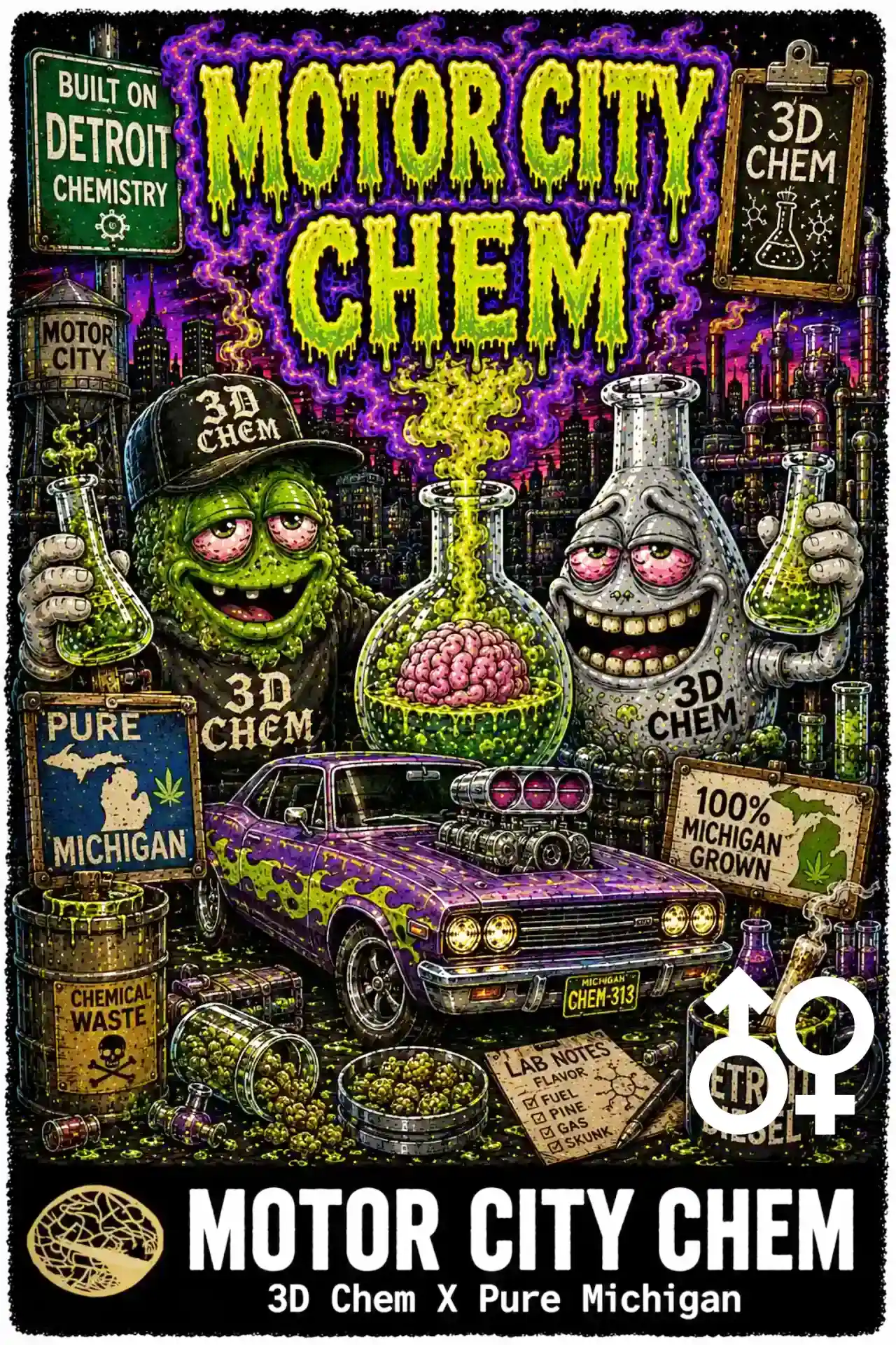 Motor City Chem Cannabis Seeds - 3D Chem x 3D Chem - Seedlys