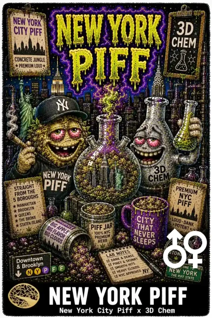 New York Piff Cannabis Seeds - New York City Piff x 3D Chem - Seedlys USA