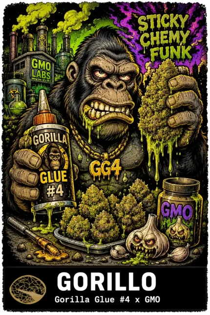 Gorillo Feminized Seeds - Gorilla Glue #4 x GMO - Seedlys