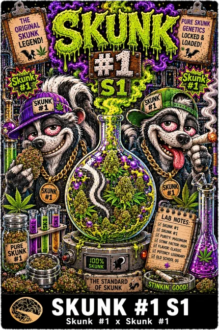 Skunk #1 S1 Feminized Seeds - Seedlys USA